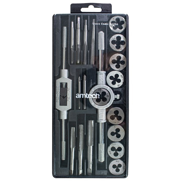 Amtech 20 Piece metric tap and die set S1256