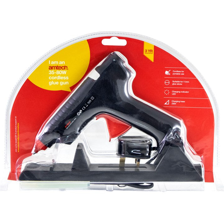 Amtech 35-80W Cordless glue gun S1845