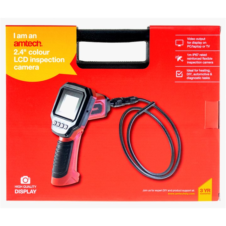 Amtech 60mm (2.4") Colour LCD inspection camera (boroscope) S2310