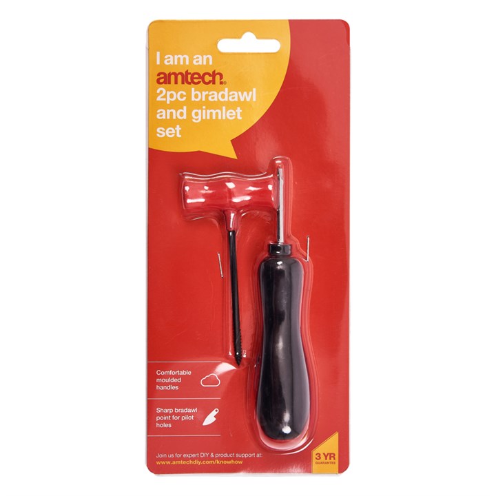 Amtech 2 Piece bradawl and gimlet set S2550
