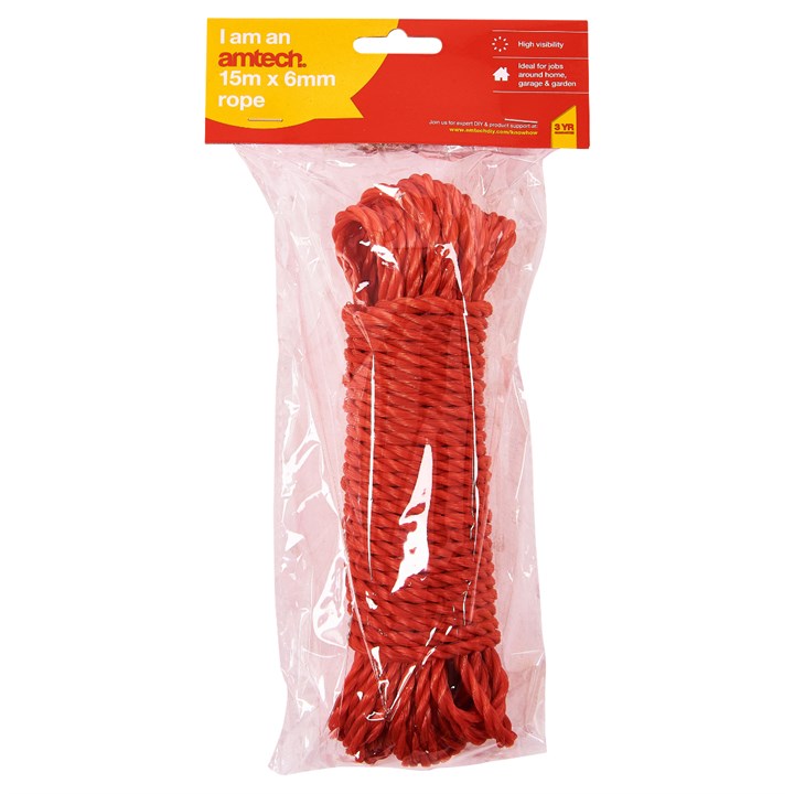 Amtech 15m x 6mm Rope S3250