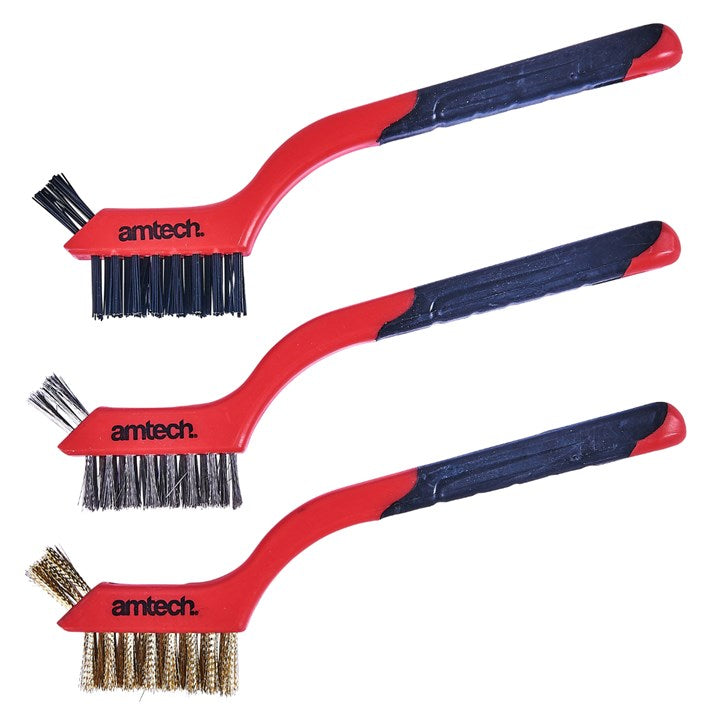 Amtech 3 Piece 2-in-1 brush set S3535