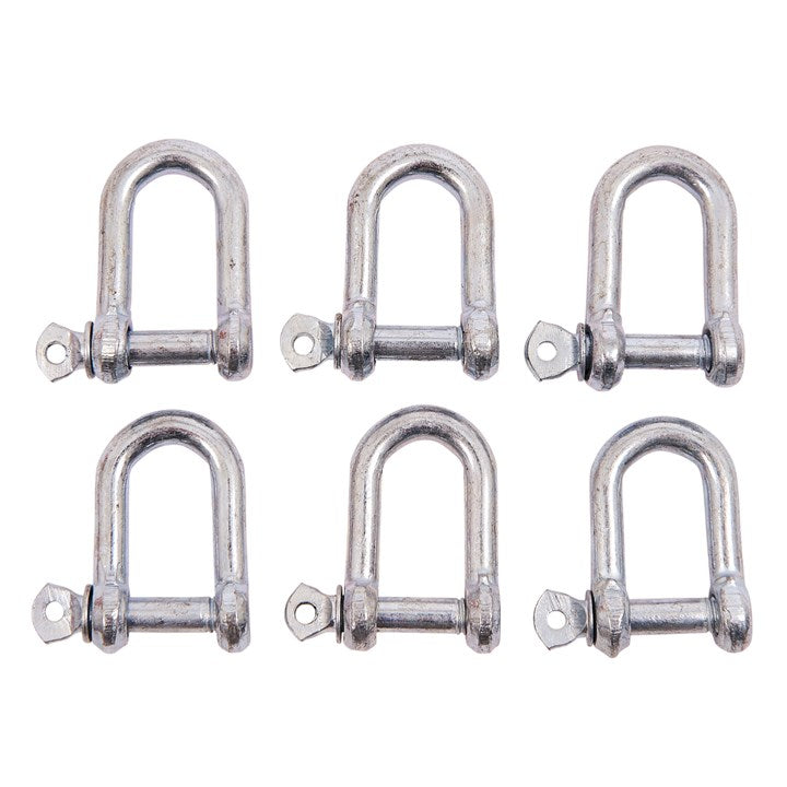 Amtech 6 Piece 8mm D-shackle set S4305