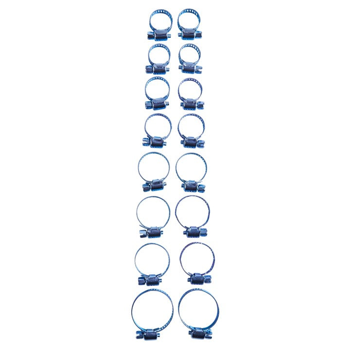 Amtech 16 Piece hose clip set S4390