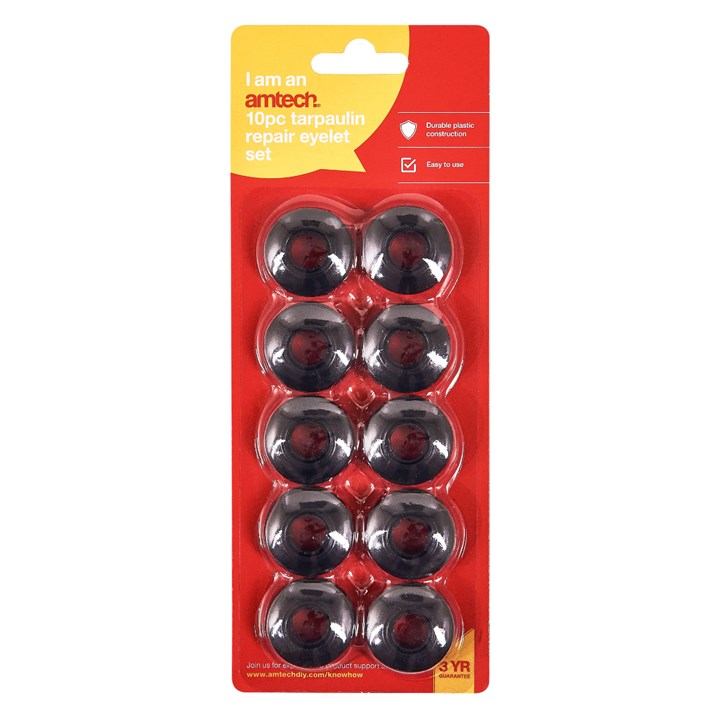 Amtech 10 Piece self-sealing snap eyelet set S4673