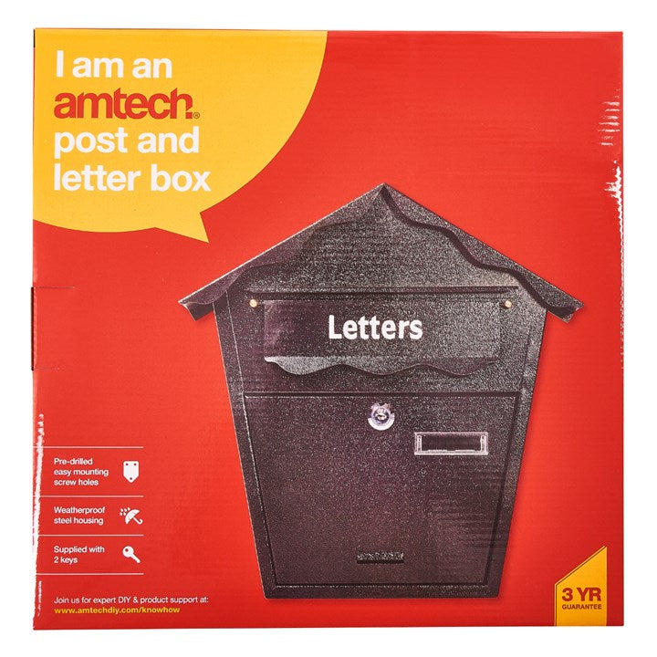 Amtech Post box - black S5550