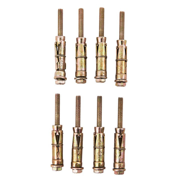 Amtech 8 Piece M6 x 75mm expansion bolts S5920