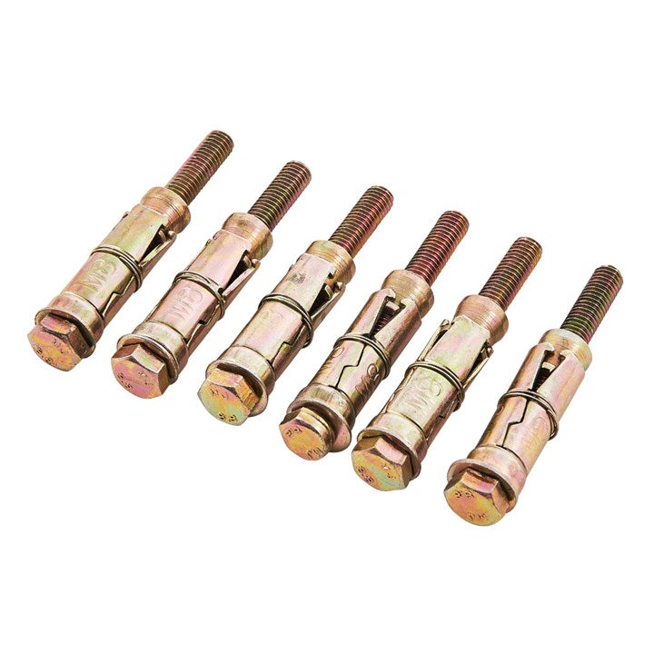 Amtech 6 Piece M8 x 75mm expansion bolts S5930