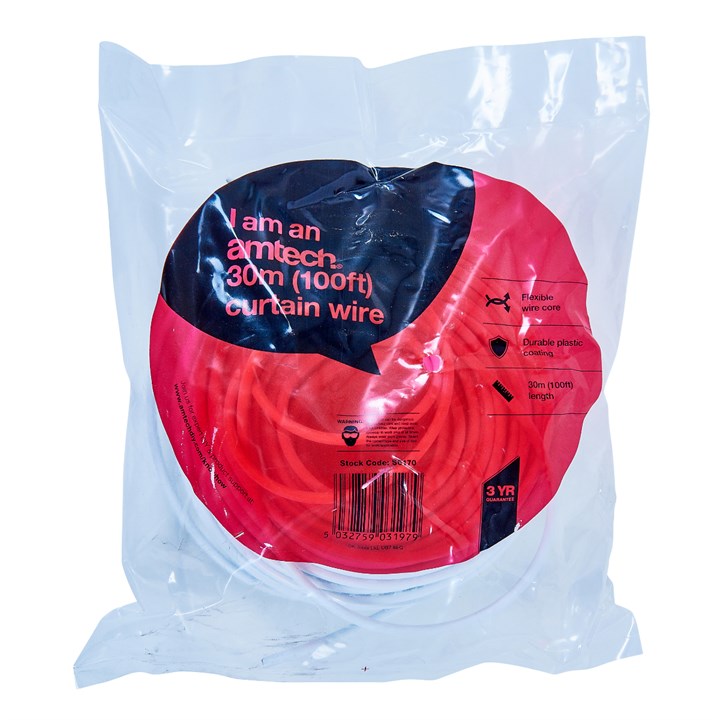 Amtech 30m (100ft) Curtain wire S6170