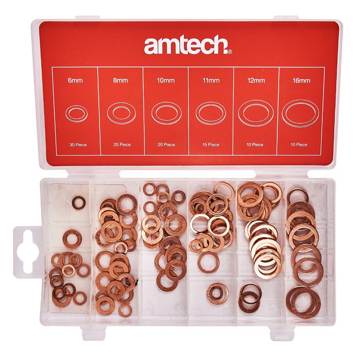 Amtech 110 Piece copper washer set S6195