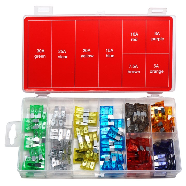 Amtech 96 Piece maxi blade auto fuse kit S6209