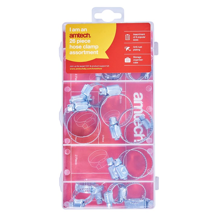 Amtech 26 Piece assorted hose clamp set S6290