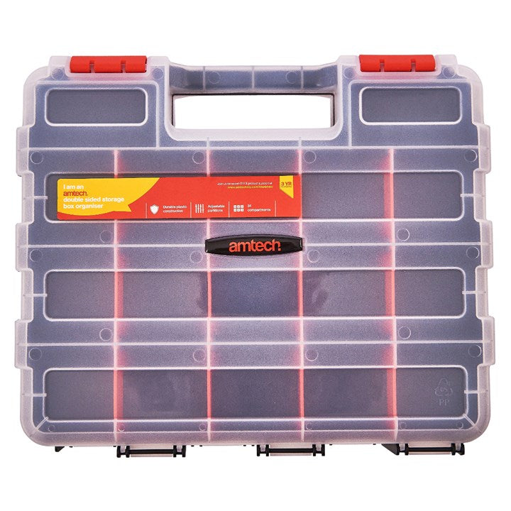 Amtech 34 Section double sided storage box S6463