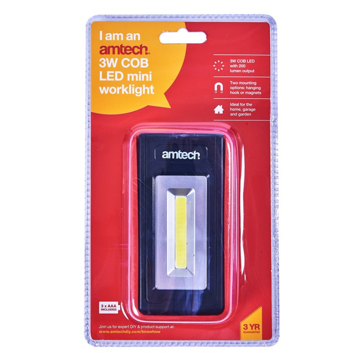 Amtech 3W COB LED mini worklight S8135
