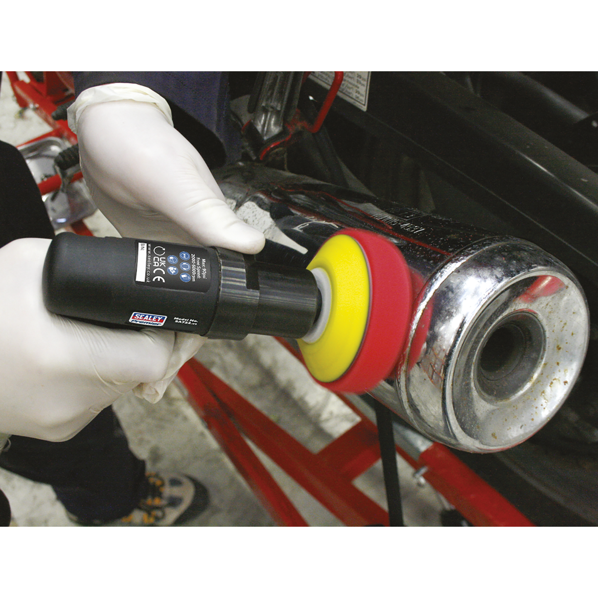 Sealey Ø75mm Premier Composite Mini Air Polisher SA722