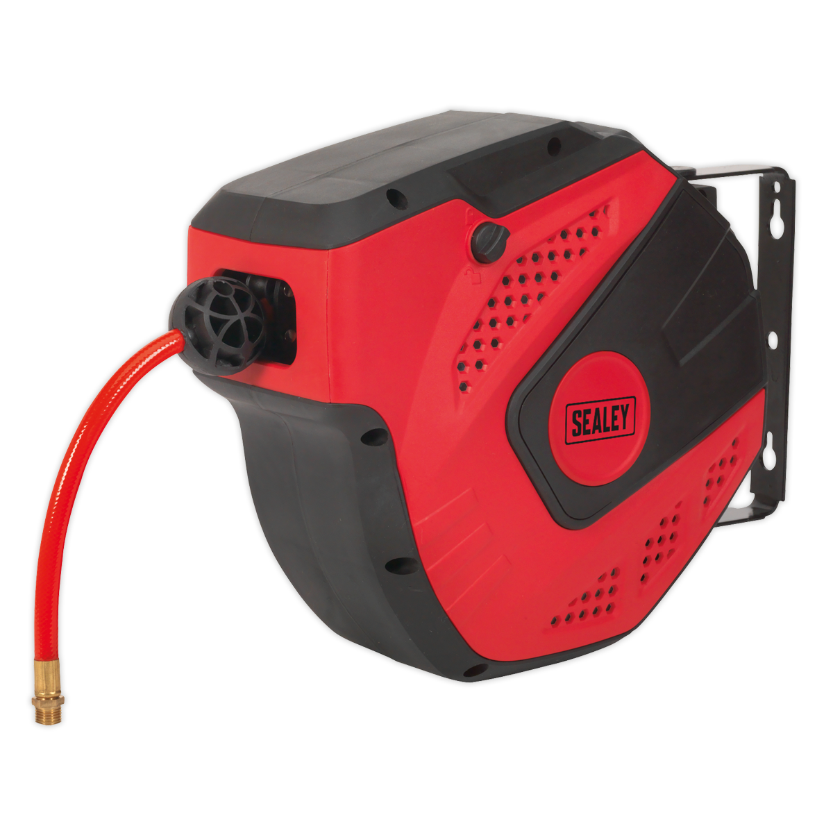 Sealey 10m Auto-Rewind Control Air Hose Reel Ø8mm ID - PU Hose SA821