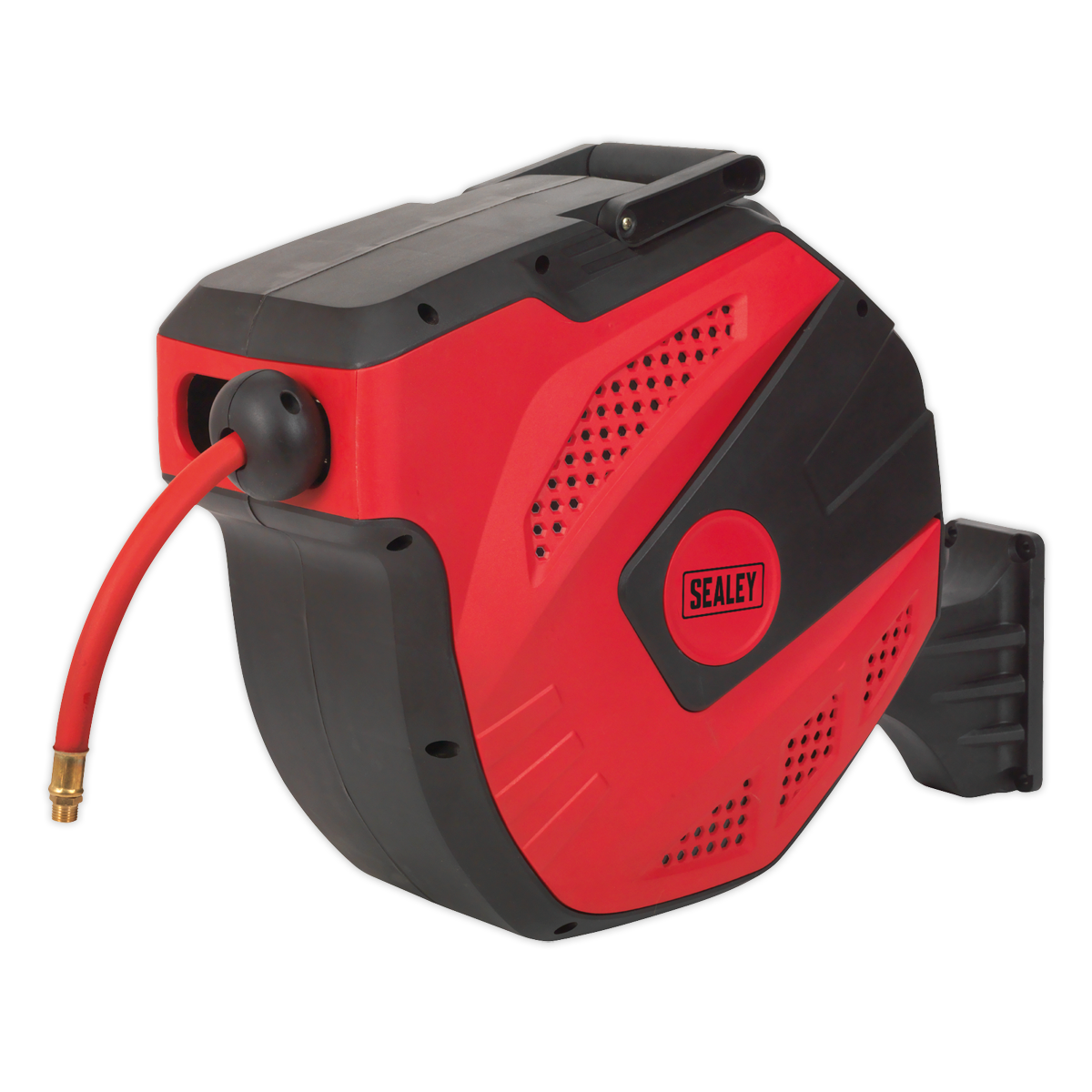 Sealey 15m Auto-Rewind Control Air Hose Reel Ø10mm ID - Rubber Hose SA822