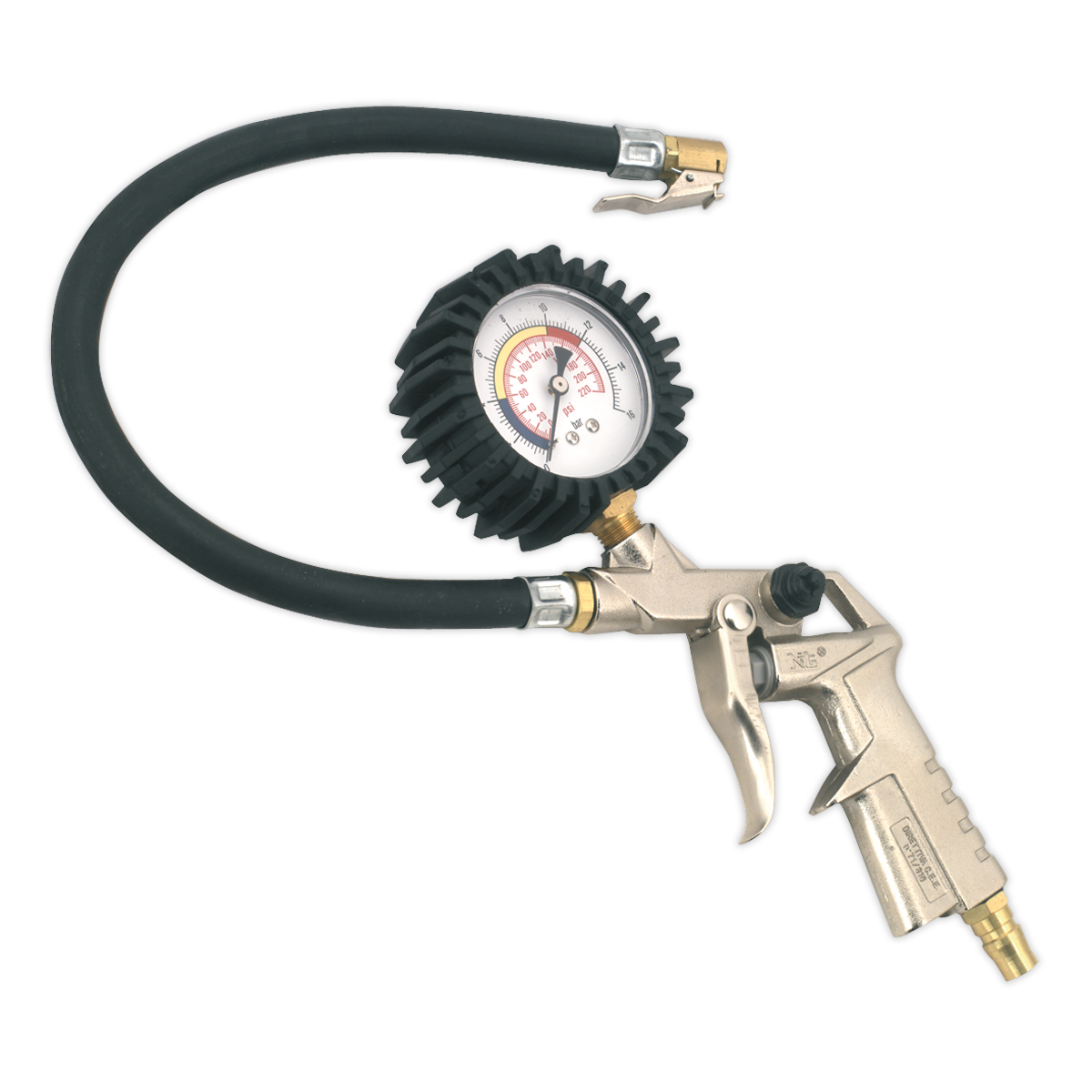 Sealey Tyre Inflator with Clip-On Connector SA924