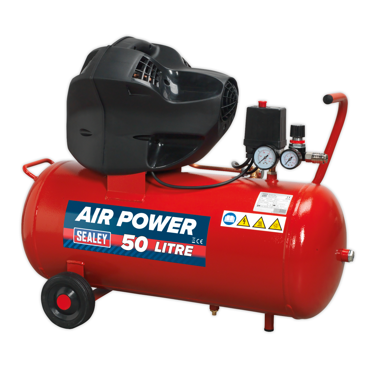 Sealey 50L Oil Free V-Twin Direct Drive Air Compressor 3hp SAC05030F