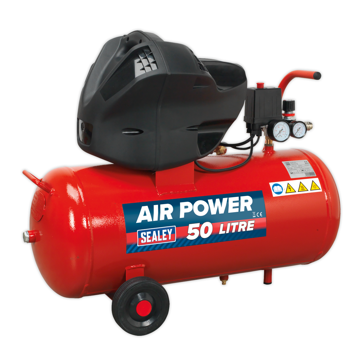 Sealey 50L Oil Free V-Twin Direct Drive Air Compressor 3hp SAC05030F