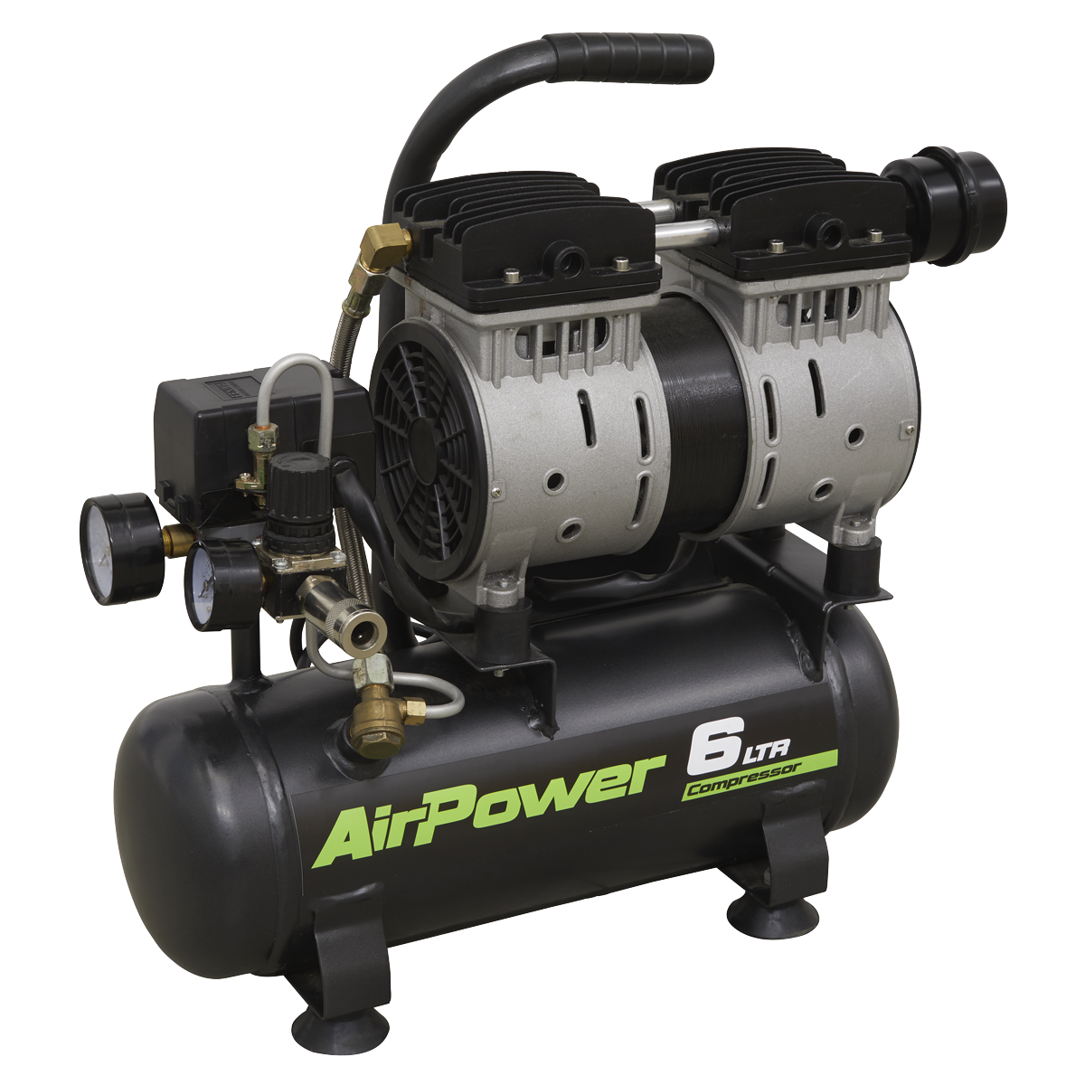 Sealey 6L Direct Drive Low Noise Air Compressor 0.7hp SAC0607S