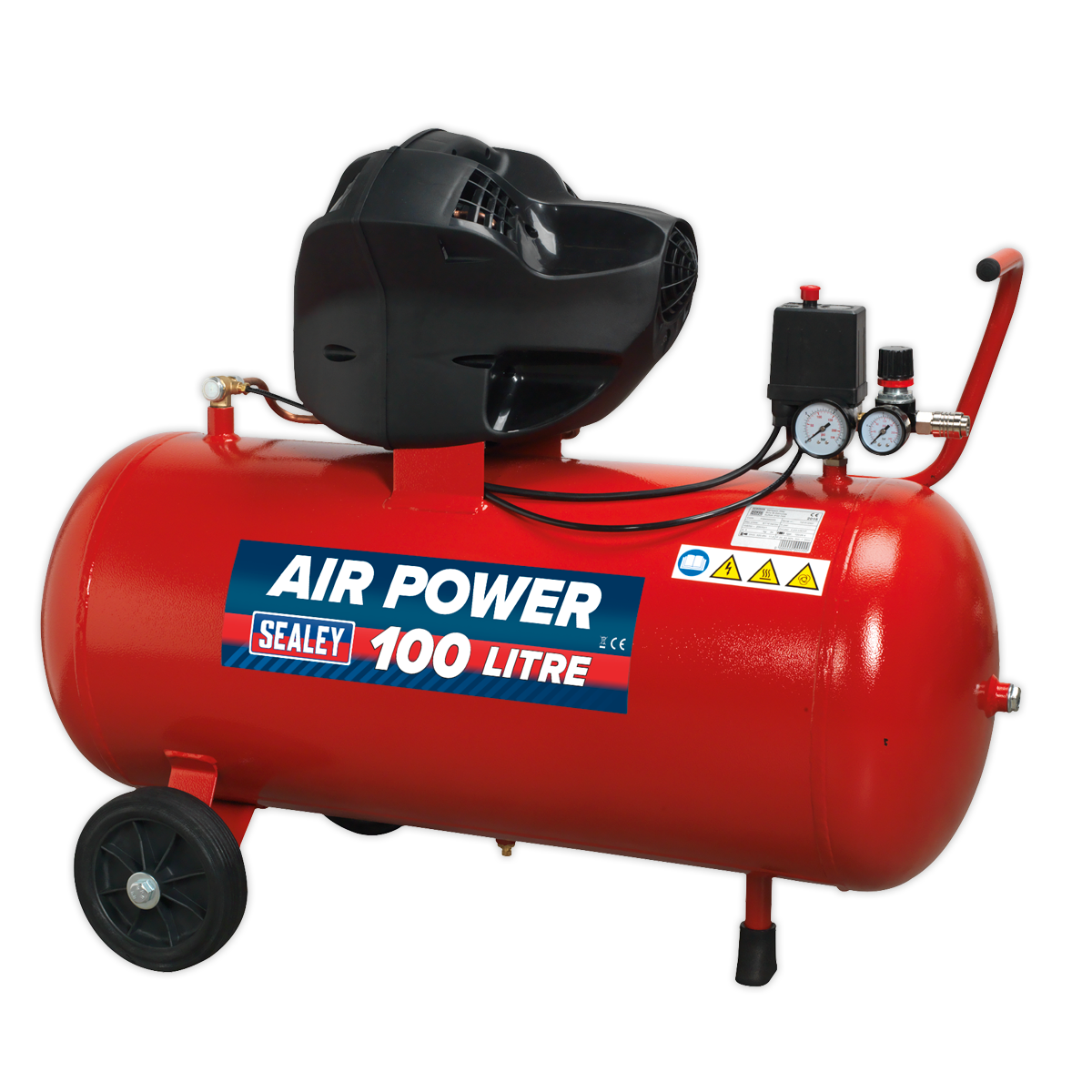 Sealey 100L Oil Free V-Twin Direct Drive Air Compressor 3hp SAC10030F