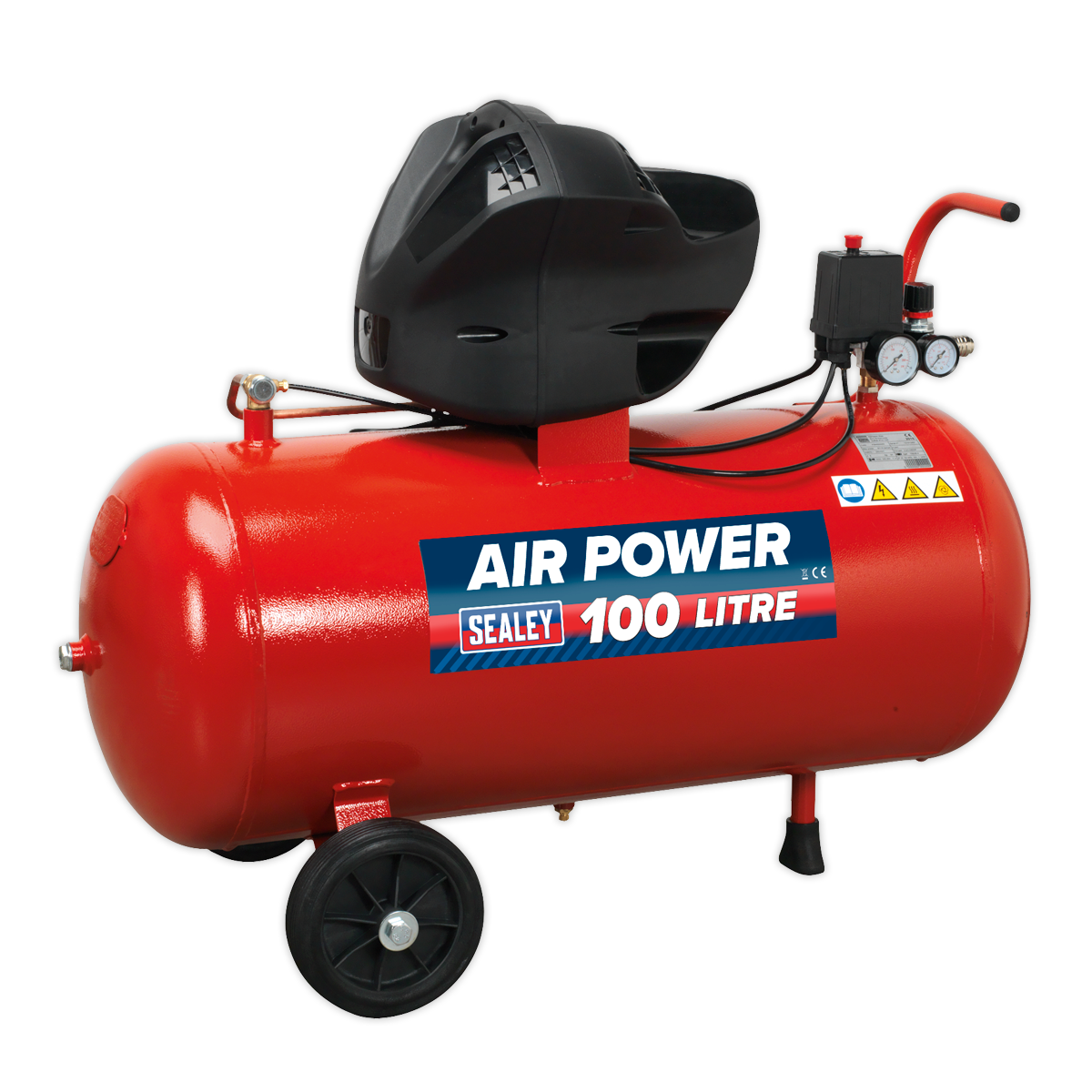 Sealey 100L Oil Free V-Twin Direct Drive Air Compressor 3hp SAC10030F