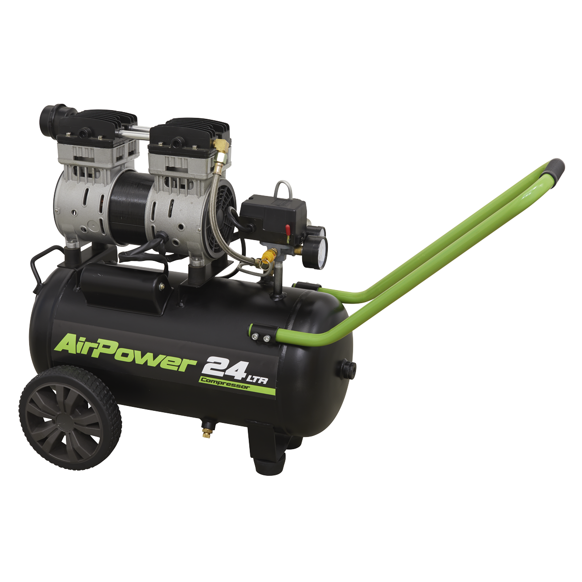 Sealey 24L Direct Drive Low Noise Air Compressor 1hp SAC2410S