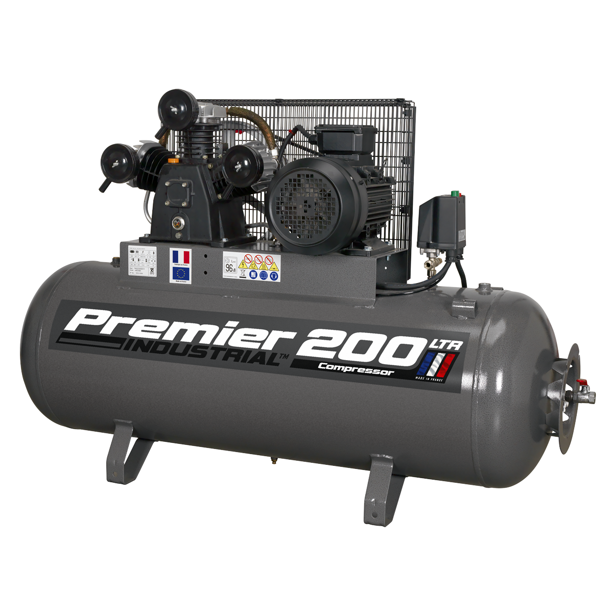 Sealey 200L Belt Drive Air Compressor 5.5hp 3ph SAC32055B