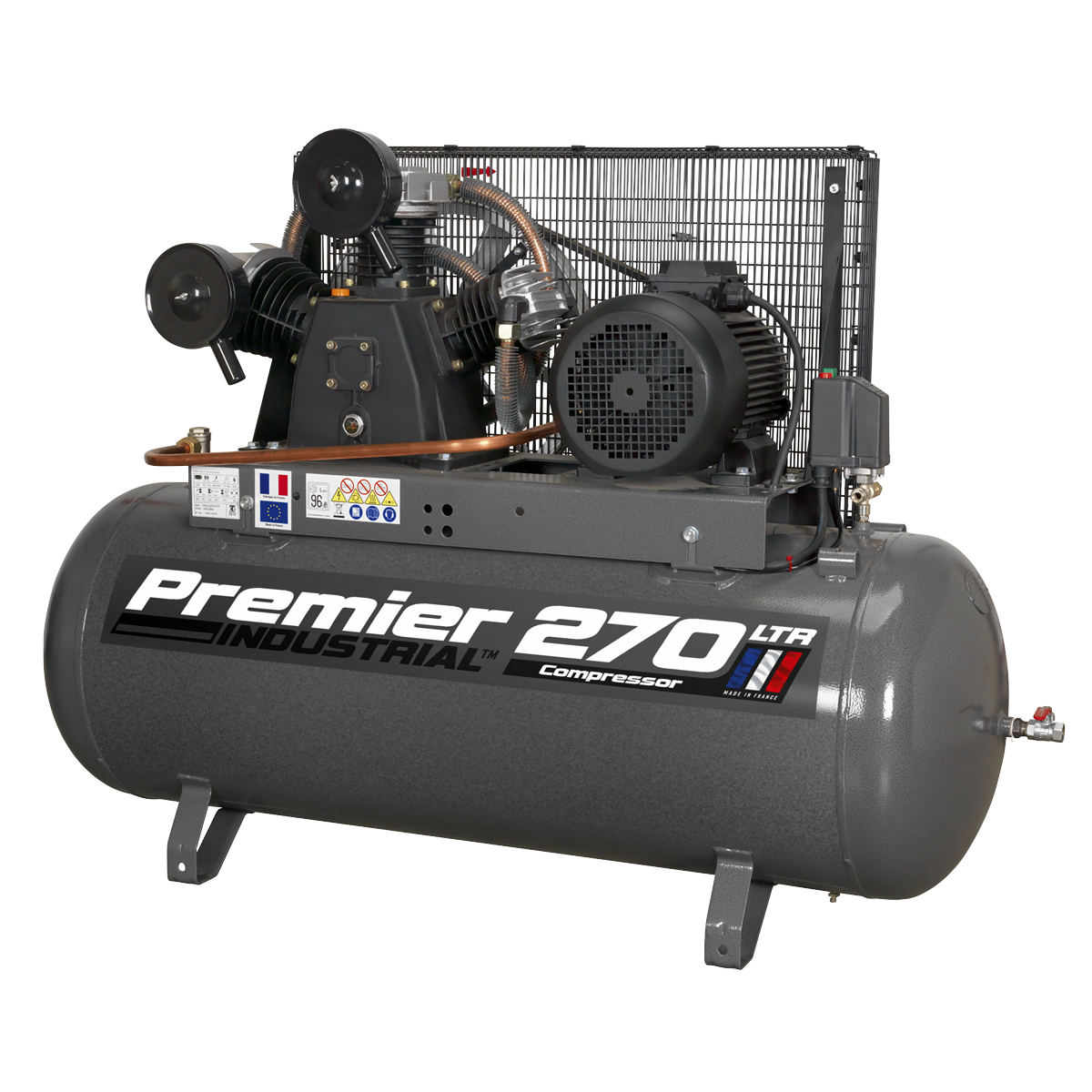 Sealey 270L Belt Drive Air Compressor 7.5hp 3ph SAC32775B
