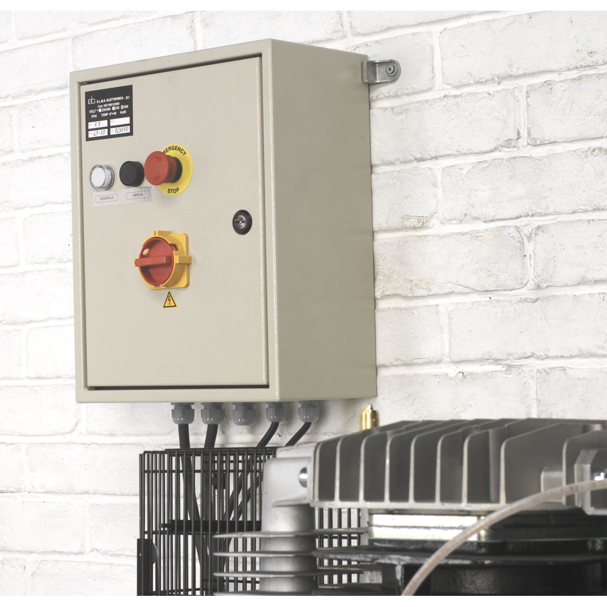 Sealey 270L Belt Drive Air Compressor 10hp 3ph 2-Stage with Cast Cylinders SAC62710B