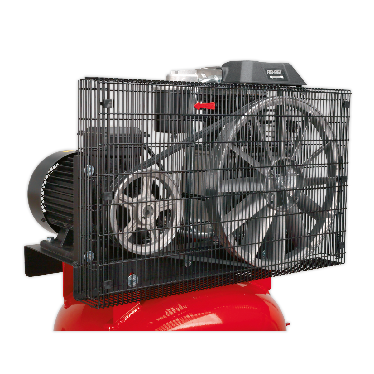 Sealey 270L Vertical Belt Drive Air Compressor 7.5hp 3ph 2-Stage with Cast Cylinders SACV52775B