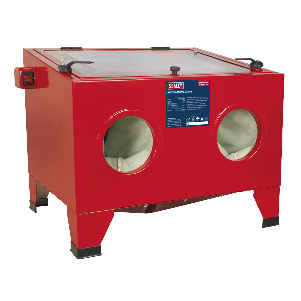 Sealey Shot Blasting Cabinet with Gun SB951