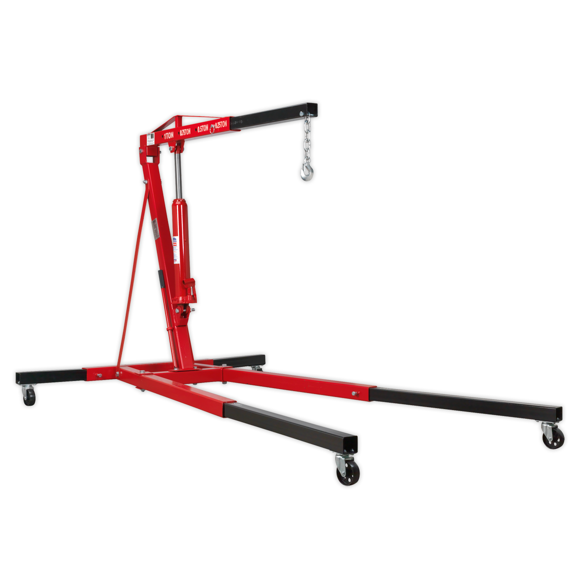 Sealey 1tonne Long Reach Engine Crane with Extendable Legs SC10LR