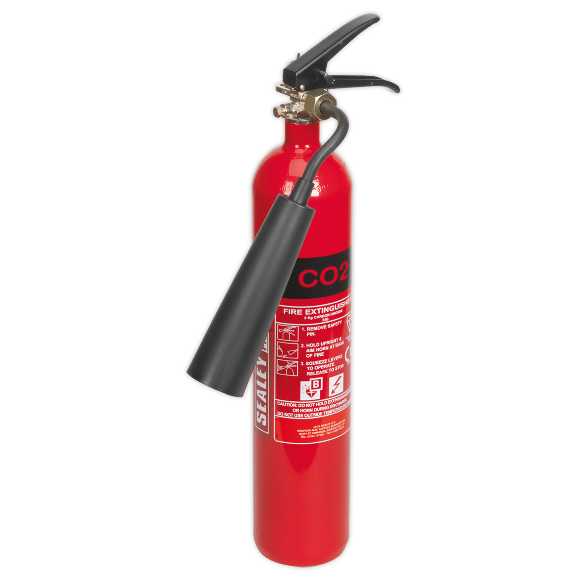 Sealey 2kg Carbon Dioxide Fire Extinguisher SCDE02