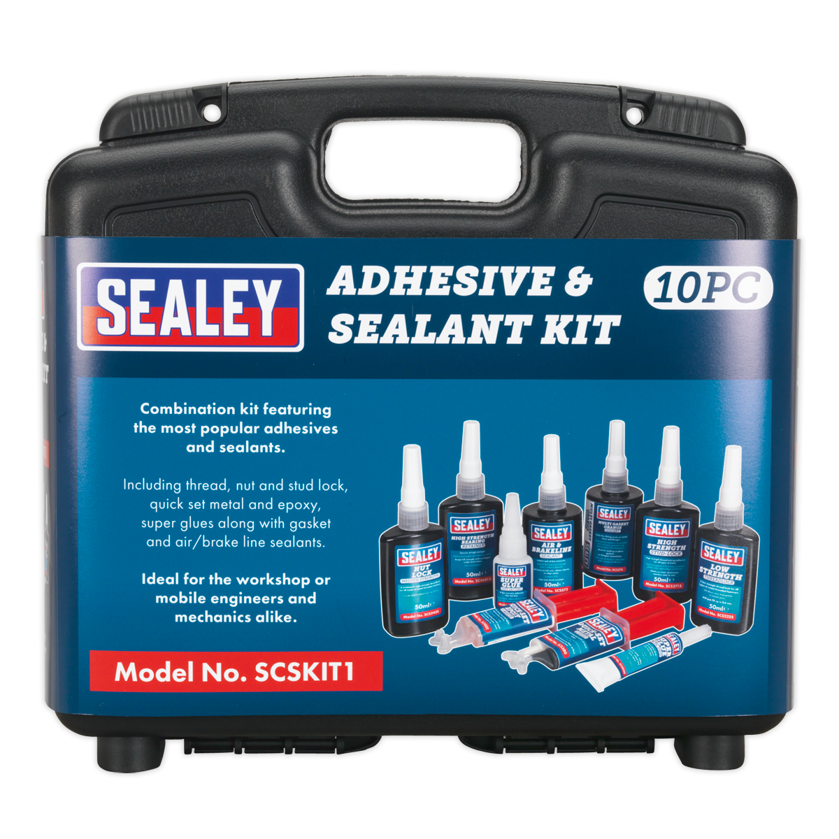 Sealey 10pc Adhesive & Sealant Kit SCSKIT1