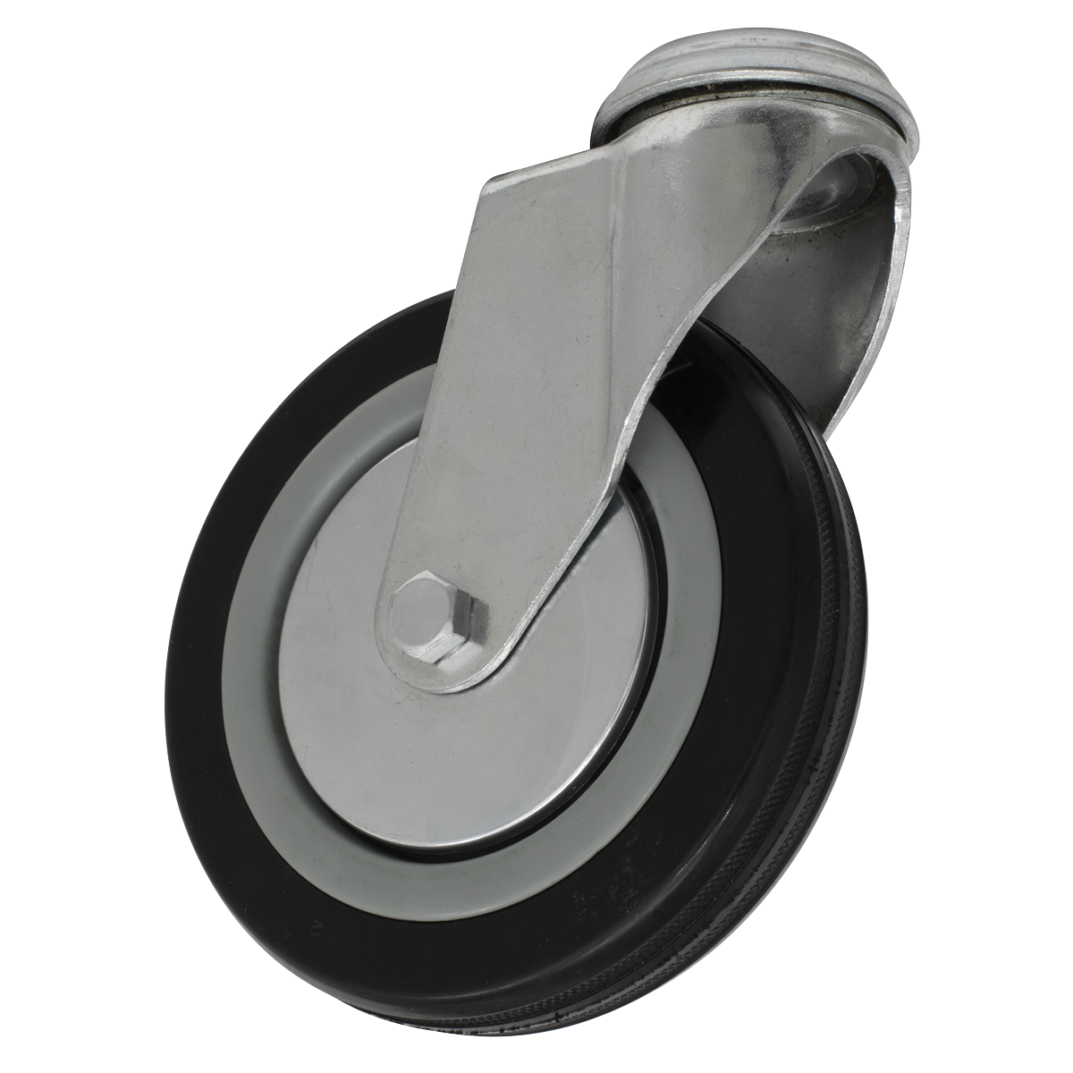 Sealey Ø125mm Castor Wheel Bolt Hole Swivel SCW1125SB