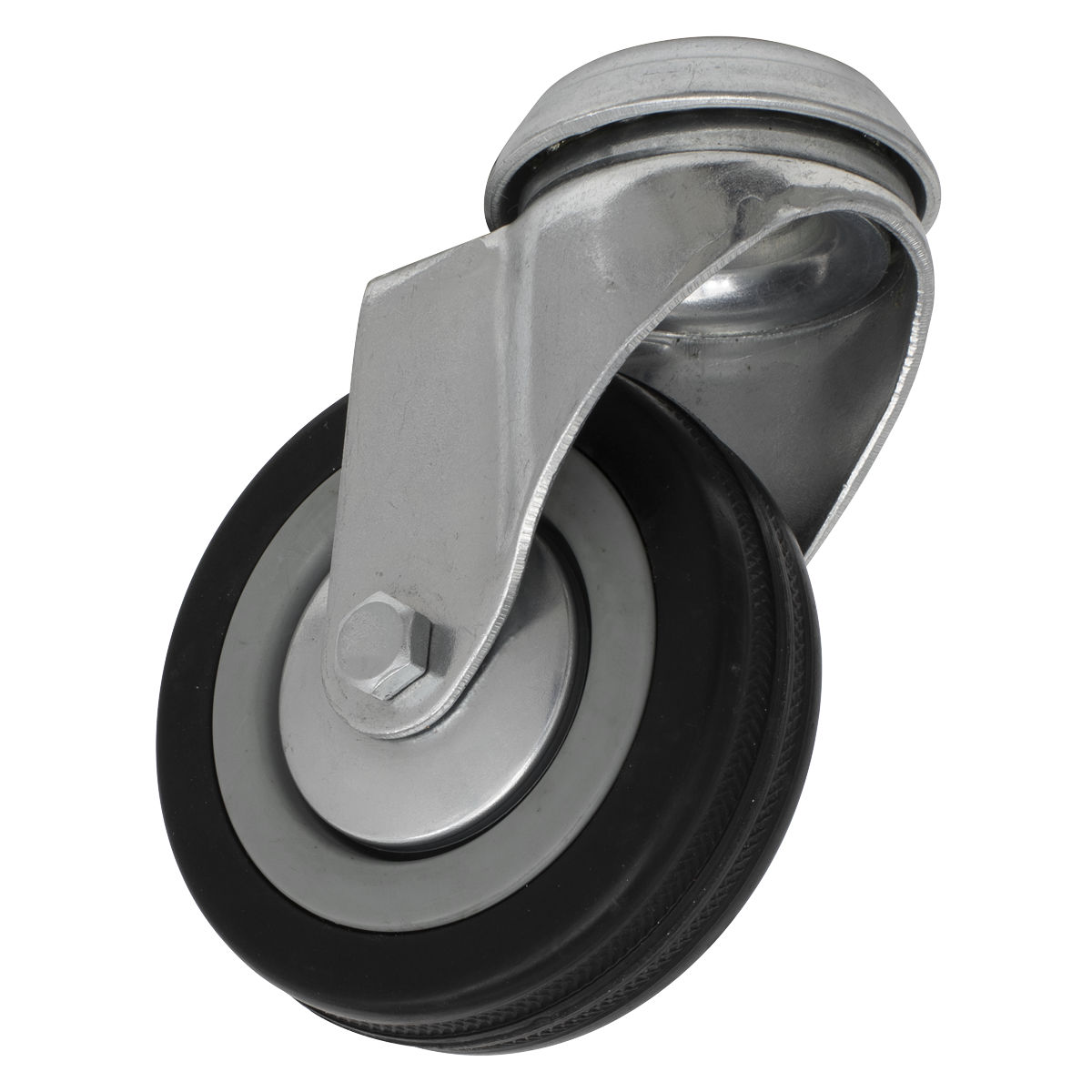 Sealey Ø75mm Castor Wheel Bolt Hole Swivel SCW175SB