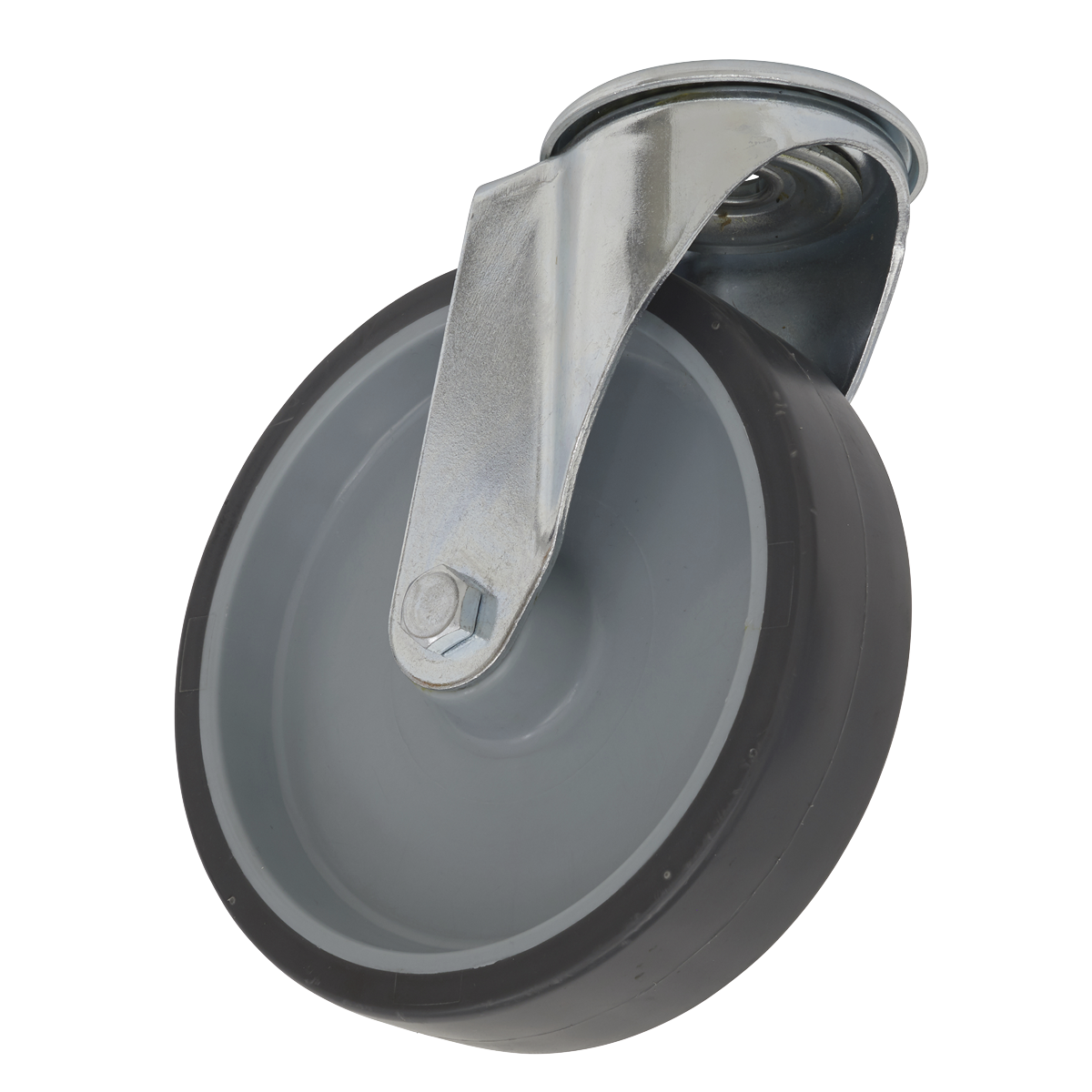 Sealey Ø50mm Medium-Duty Thermoplastic Bolt Hole Swivel Castor Wheel - Trade SCW250SBEM