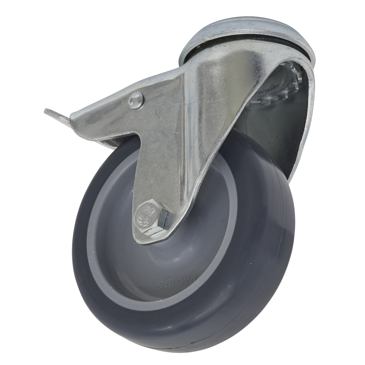 Sealey Ø75mm Castor Wheel Bolt Hole Swivel with Total Lock SCW275SBL