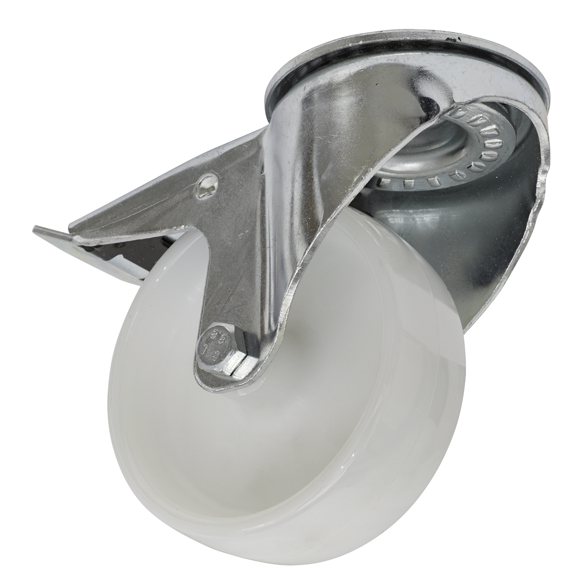 Sealey Ø100mm Castor Wheel Bolt Hole Swivel with Total Lock SCW4100SBL
