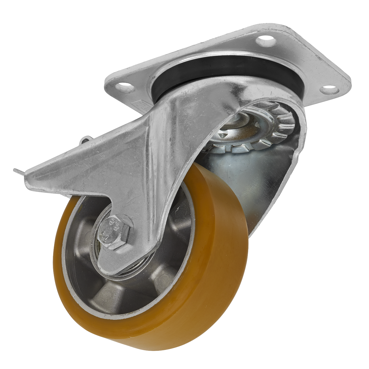 Sealey Ø125mm Castor Wheel Swivel Plate with Total Lock SCW5125SPL