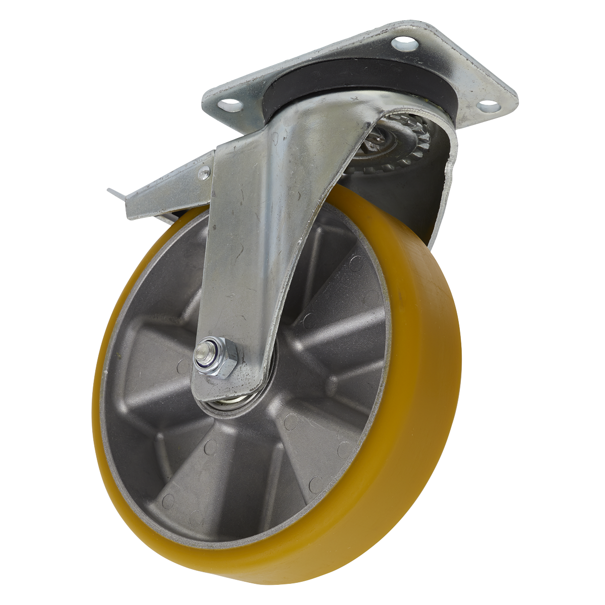Sealey Ø200mm Castor Wheel Swivel Plate with Total Lock SCW5200SPL