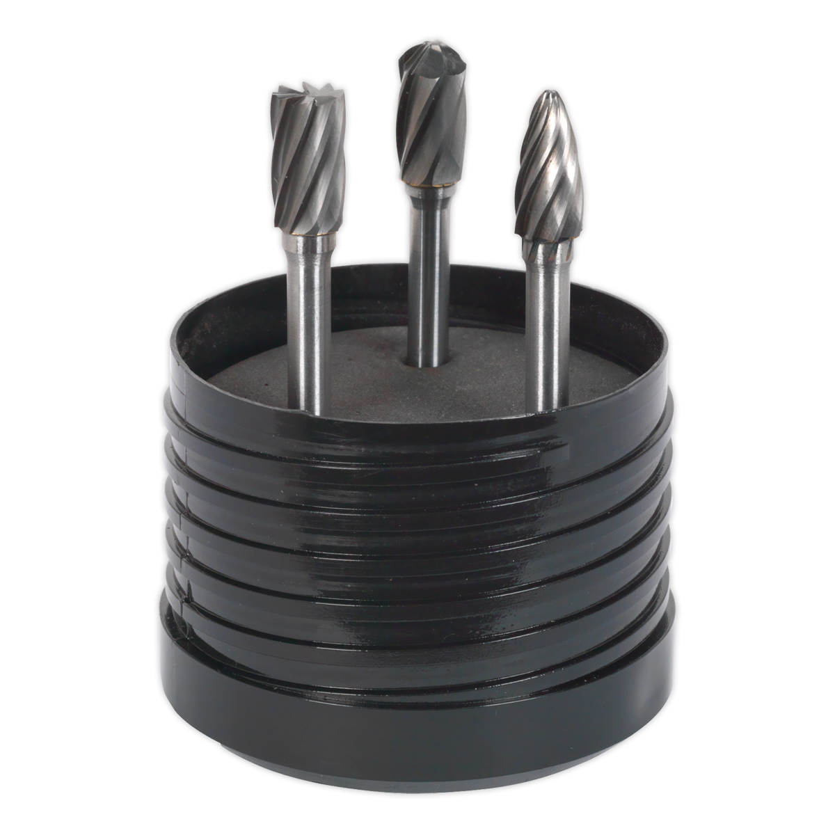 Sealey 3pc Tungsten Carbide Rotary Burr Set Ripper/Coarse SDBCK3