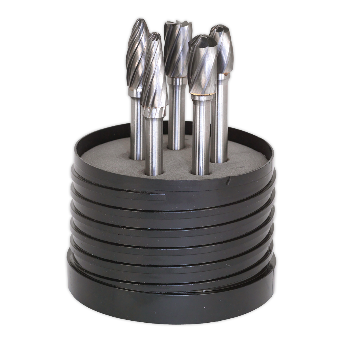Sealey 5pc Tungsten Carbide Rotary Burr Set Ripper/Coarse SDBCK5