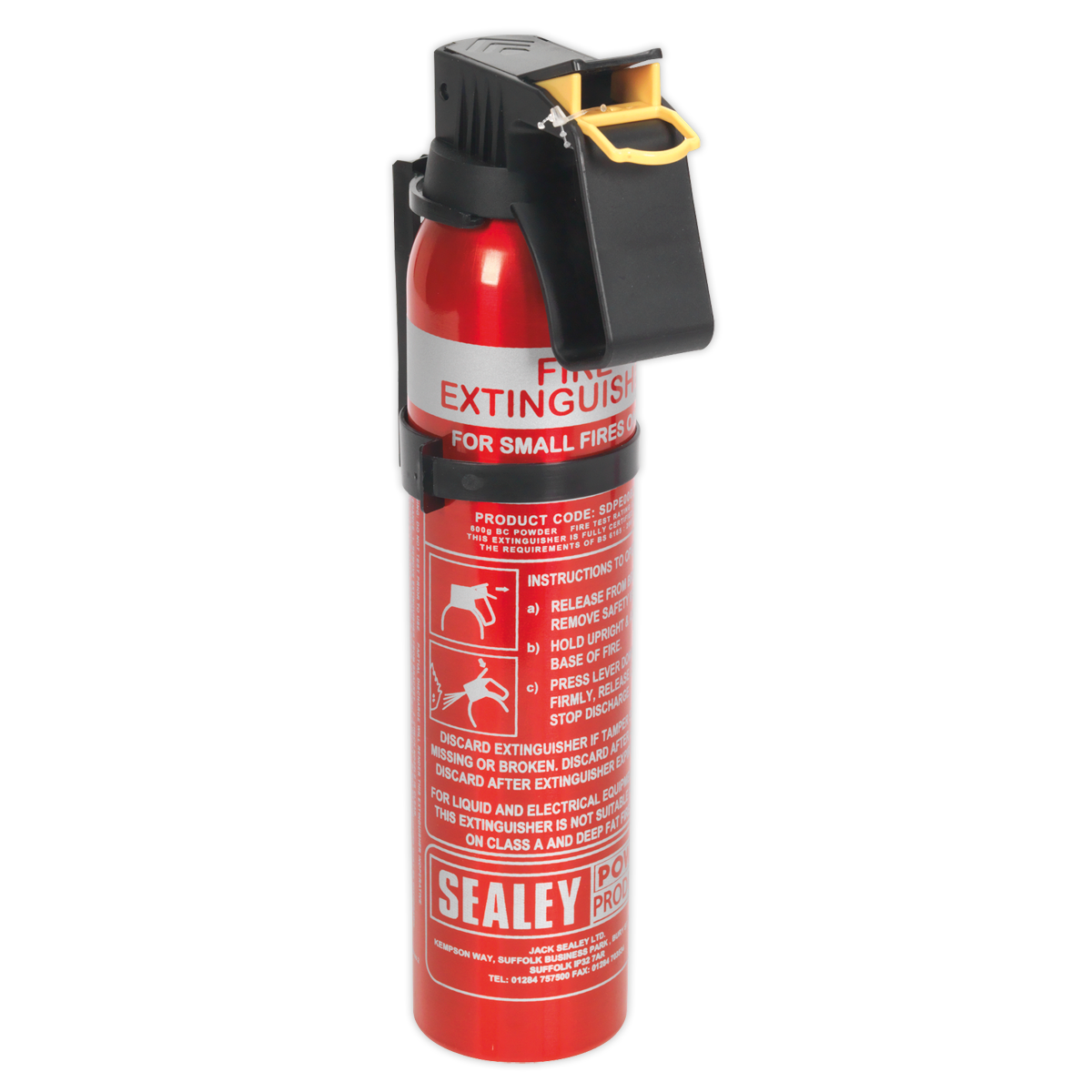 Sealey 0.6kg Dry Powder Fire Extinguisher - Disposable SDPE006D