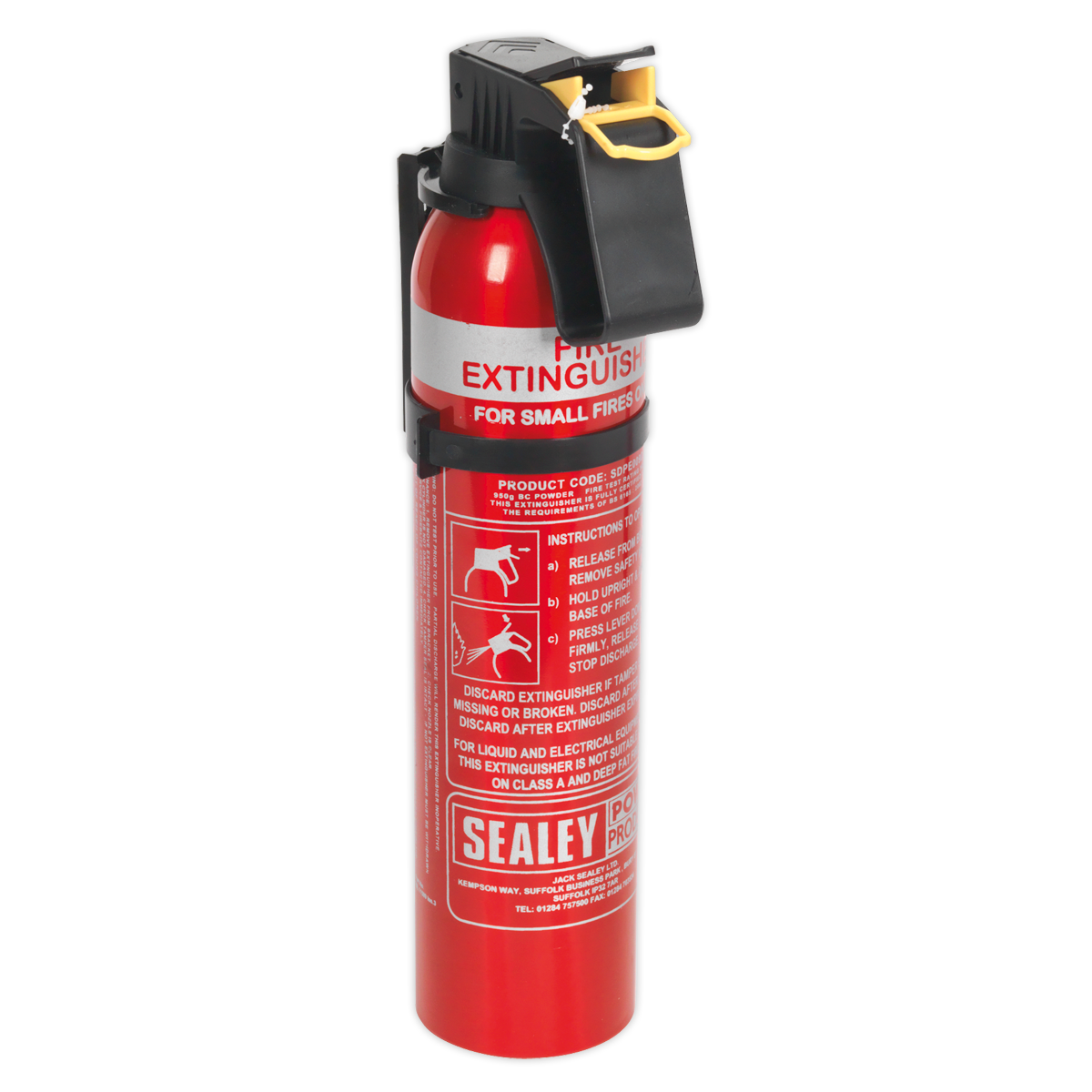 Sealey 0.95kg Dry Powder Fire Extinguisher - Disposable SDPE009D