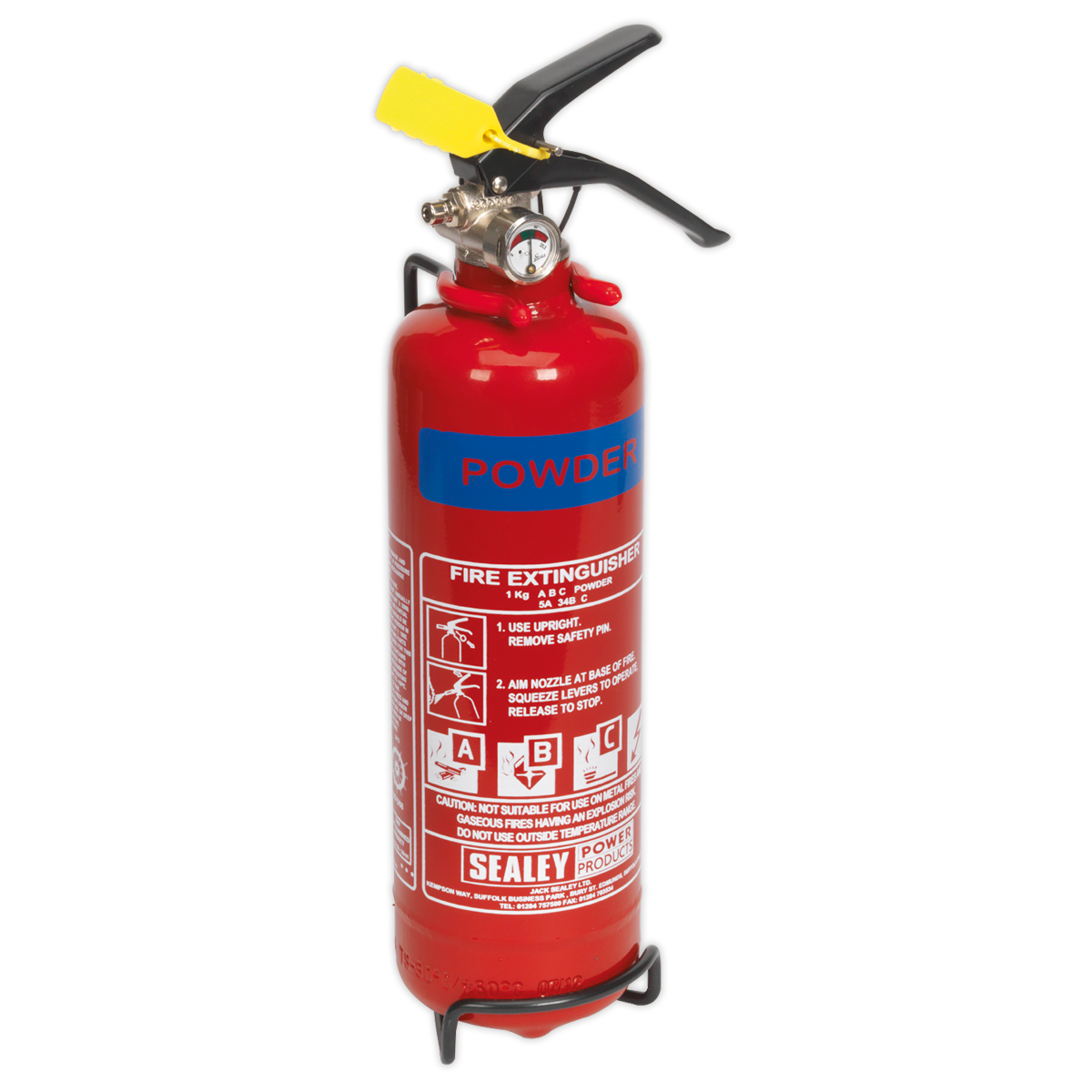 Sealey 1kg Dry Powder Fire Extinguisher SDPE01
