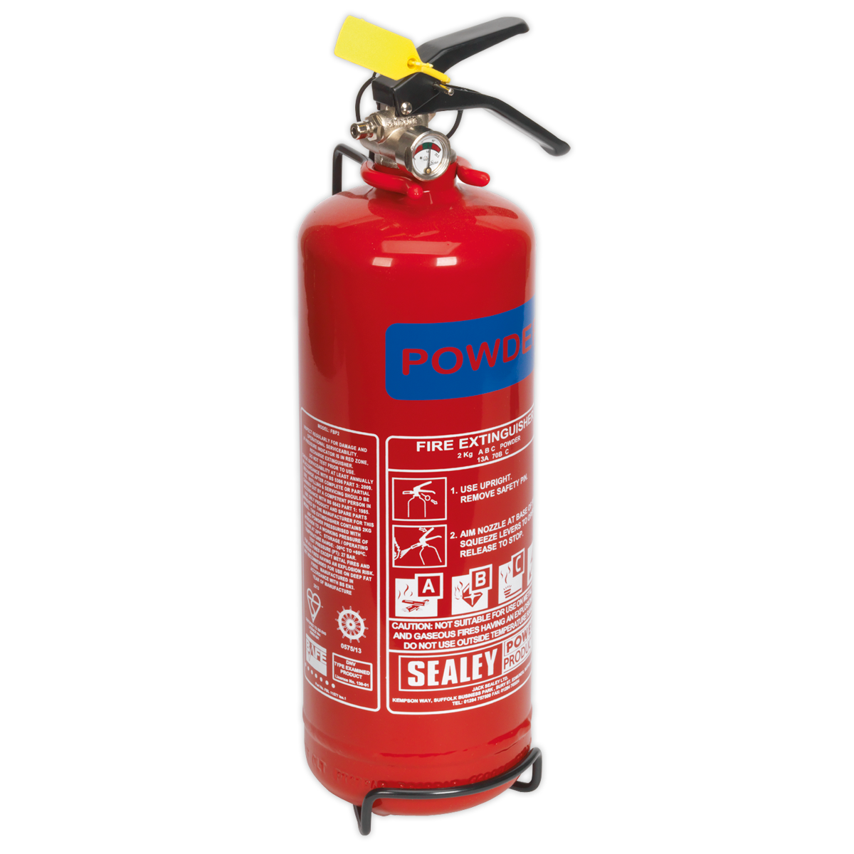Sealey 2kg Dry Powder Fire Extinguisher SDPE02