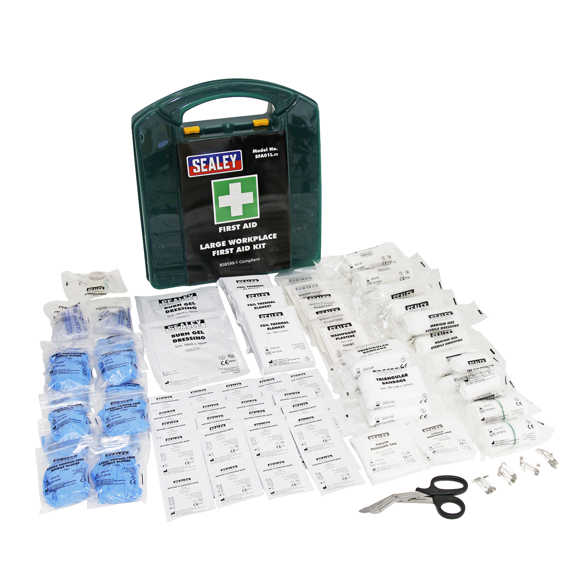 Sealey Large First Aid Kit - BS 8599-1 Compliant SFA01L